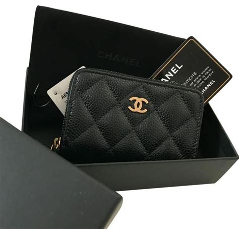 chanel flap wallet black|Chanel zippy wallet.